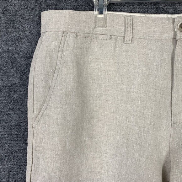 Old Navy Walking Shorts Men Size 40 NWT Washable Linen Ultimate Slim Beige - Picture 2 of 8